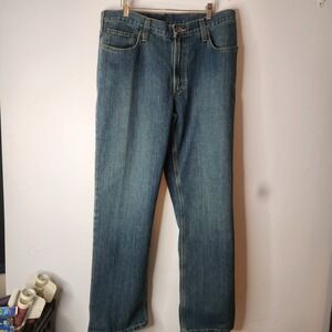 CARHARTT Relaxed Fit MEN'S 36x32 Blue Jeans Pants BD 1483-M Workwear